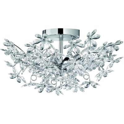 Trio Lighting - Reality Flower 4-Licht Plafondlamp chroom Trio Lighting - Reality Flower 4-Licht Plafondlamp chroom