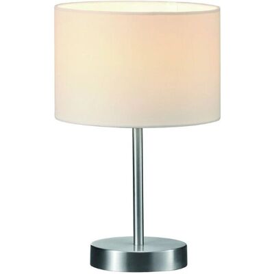 Trio Moderne Tischlampe - E14 Fassung - Nickel-Finish - Wohnzimmer & Schlafzimmer Trio Moderne Tischlampe - E14 Fassung - Nickel-Finish - Wohnzimmer & Schlafzimmer