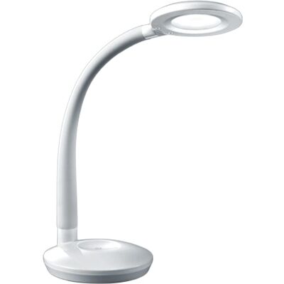 Trio Lighting Cobra regulowana lampa biurkowa - Nowoczesna biała 3000K Trio Lighting Cobra regulowana lampa biurkowa - Nowoczesna biała 3000K