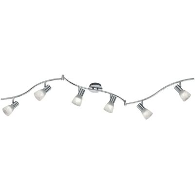 Trio Lighting Levisto Model - Moderne 6-Lichts Nikkel Plafondlamp Trio Lighting Levisto Model - Moderne 6-Lichts Nikkel Plafondlamp