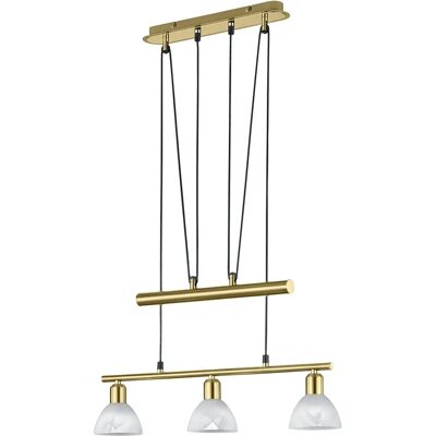 Trio Beleuchtung Levisto Modern 3-Licht Batten Messing Matt 3000K - Beleuchtungsarmatur Trio Beleuchtung Levisto Modern 3-Licht Batten Messing Matt 3000K - Beleuchtungsarmatur