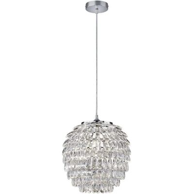 Trio Lighting - R30451906 Nowoczesna 35cm lampa wisząca chrom Trio Lighting - R30451906 Nowoczesna 35cm lampa wisząca chrom