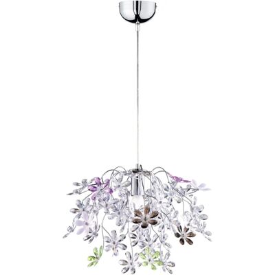 Lampada a soffitto con fiori cromati - Illuminazione Lampada a soffitto con fiori cromati - Illuminazione