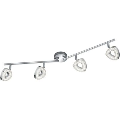 Trio Lighting - Foco de Techo Moderno 4 Luces Barra Cromo Trio Lighting - Foco de Techo Moderno 4 Luces Barra Cromo