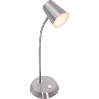 Lampe de bureau Trio Narcos Nickel Mat - LED moderne - Publicité Lampe de bureau Trio Narcos Nickel Mat - LED moderne - Publicité