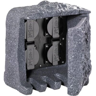 Prise de jardin grise IP44 de Trio - Accessoire extérieur Prise de jardin grise IP44 de Trio - Accessoire extérieur