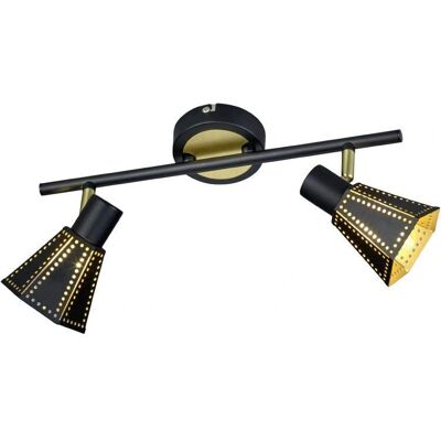 Lampada da soffitto moderna Trio Houston - Metallo, 2 fari regolabili, E14 Lampada da soffitto moderna Trio Houston - Metallo, 2 fari regolabili, E14