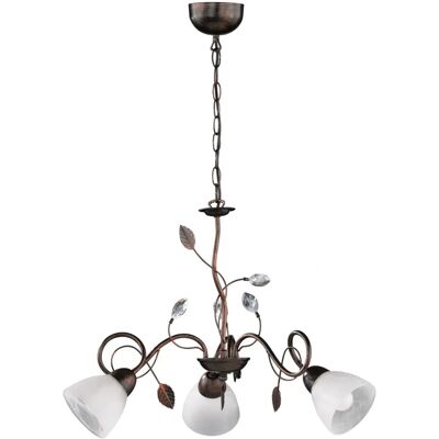 Żyrandol Traditio Trio Lighting 3-flamowy z antycznym rustem Żyrandol Traditio Trio Lighting 3-flamowy z antycznym rustem