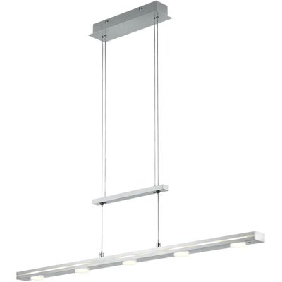 Trio Leuchten Hanging lamp steel incl. LED with touch dimmer 5-light - Sanne Trio Leuchten Hanging lamp steel incl. LED with touch dimmer 5-light - Sanne