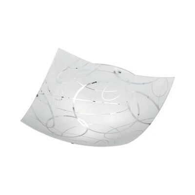 Trio Lighting Spirelli Deckenleuchte - Quadrat, Kreisdekor, 40W Trio Lighting Spirelli Deckenleuchte - Quadrat, Kreisdekor, 40W