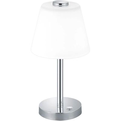 Nowoczesna lampa stołowa Trio Emerald - Chrom - 3000K Nowoczesna lampa stołowa Trio Emerald - Chrom - 3000K