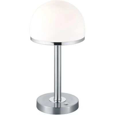 Trio Lighting Berlin Moderne Globe Tischlampe - Nickel Matt - 3000K Trio Lighting Berlin Moderne Globe Tischlampe - Nickel Matt - 3000K