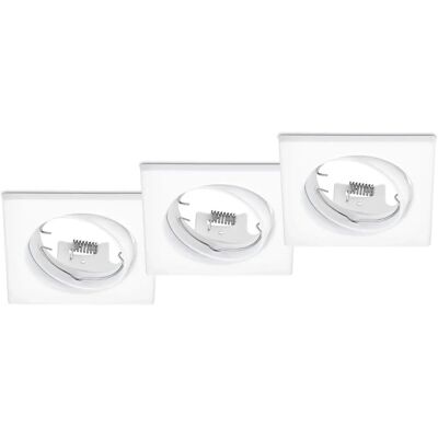 Trio Faretti incasso - Jura Bianco Regolabili 3 pz - Faretti incasso Trio Faretti incasso - Jura Bianco Regolabili 3 pz - Faretti incasso