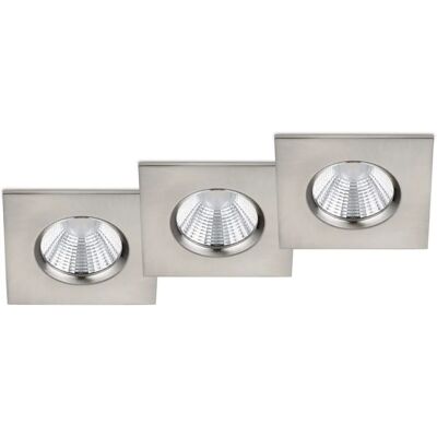 Set di 3 faretti incassati TRIO Zagros - Metallo Moderno 3000K Set di 3 faretti incassati TRIO Zagros - Metallo Moderno 3000K