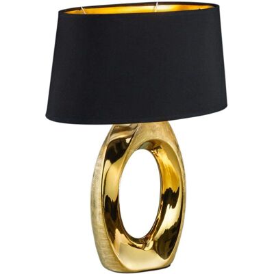 Trio Lighting Taba Modern Table Lamp with Oval Shade Gold - UK Stock Trio Lighting Taba Modern Table Lamp with Oval Shade Gold - UK Stock