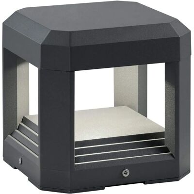Udendørs pedestal lys Logone - Moderne anthracite 3000K IP65 Udendørs pedestal lys Logone - Moderne anthracite 3000K IP65