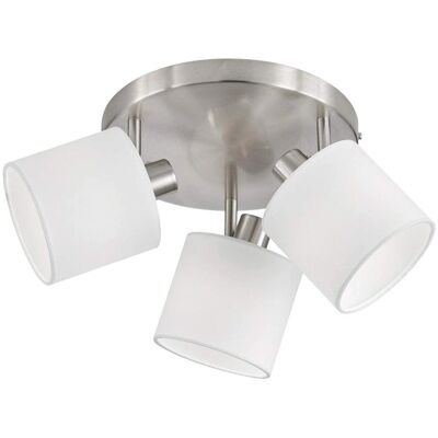 TRIO LEUCHTEN Tommy Nickel Modern 3-Flammiger Deckenstrahler TRIO LEUCHTEN Tommy Nickel Modern 3-Flammiger Deckenstrahler