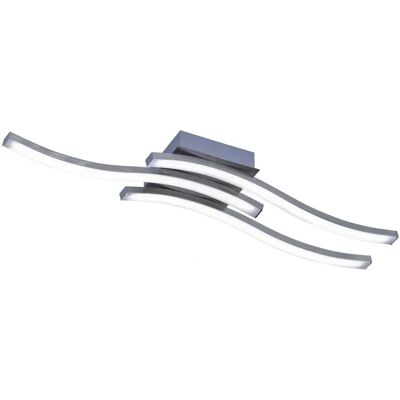 Trio LED-Deckenleuchte, 3-flammig, Nickel matt silber Maße (cm): B: 54 H: 7 Trio LED-Deckenleuchte, 3-flammig, Nickel matt silber Maße (cm): B: 54 H: 7