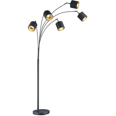 Trio Lighting - Lampada da terra moderna a 5 luci con interruttore a pedale Trio Lighting - Lampada da terra moderna a 5 luci con interruttore a pedale