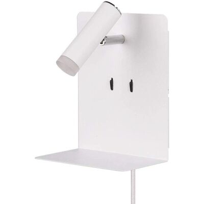 Trio Biała Nowoczesna Lampa do Czytania USB - Lampa na ścianę Trio Biała Nowoczesna Lampa do Czytania USB - Lampa na ścianę