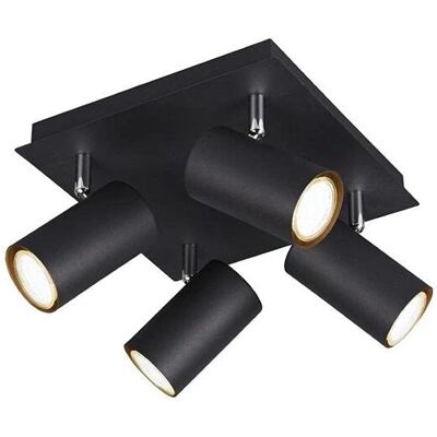 Plafonnier Moderne Trio Marley 4 Lumières - Noir Plafonnier Moderne Trio Marley 4 Lumières - Noir