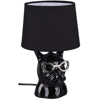 TRIO LIGHTING Lampă de Masă din Ceramică cu Cap de Câine - E14 - Negru TRIO LIGHTING Lampă de Masă din Ceramică cu Cap de Câine - E14 - Negru