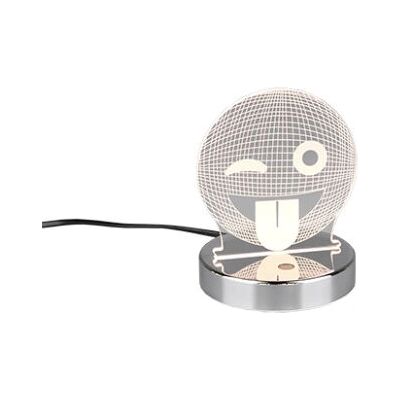 TRIO Smiley Bordlampe - RGB LED, Krom TRIO Smiley Bordlampe - RGB LED, Krom