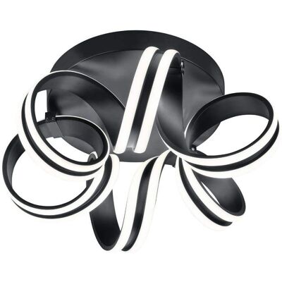 Plafoniera nera Trio LED - 38W 4400Lm 3000K Plafoniera nera Trio LED - 38W 4400Lm 3000K