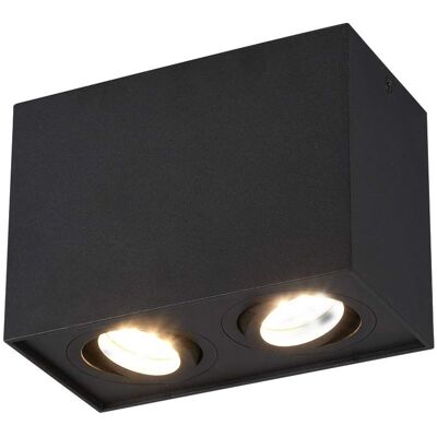 Illuminazione Trio Biscuit Moderna 2 Luci a superficie - Nero Illuminazione Trio Biscuit Moderna 2 Luci a superficie - Nero