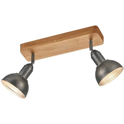 Trio Lighting Delhi Vintage Projecteur de plafond double - plafonnier Trio Lighting Delhi Vintage Projecteur de plafond double - plafonnier