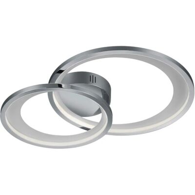 Trio Lighting Granada Modern 29W LED Semi Flush Light Chrome - LED Ceiling Light Trio Lighting Granada Modern 29W LED Semi Flush Light Chrome - LED Ceiling Light