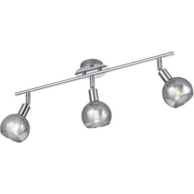 Trio Lighting Brest Lampada a soffitto moderna 3 luci cromata Trio Lighting Brest Lampada a soffitto moderna 3 luci cromata