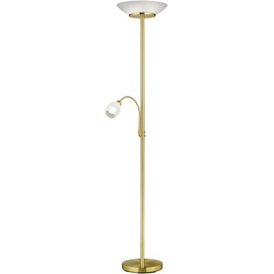 Trio Lighting Gerry Modern 2 Light Stehlampe Messing Matt - Stehlampe Trio Lighting Gerry Modern 2 Light Stehlampe Messing Matt - Stehlampe