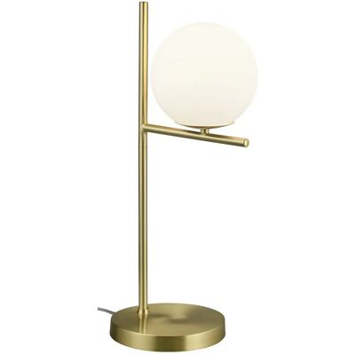 Lampe de Table Globe Moderne Pure de Trio Lighting Laiton Blanc - Lampe de Table Lampe de Table Globe Moderne Pure de Trio Lighting Laiton Blanc - Lampe de Table