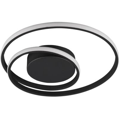 Trio Lighting Zibal Moderne LED-Deckenleuchte Schwarz Matt - LED Deckenleuchte Trio Lighting Zibal Moderne LED-Deckenleuchte Schwarz Matt - LED Deckenleuchte