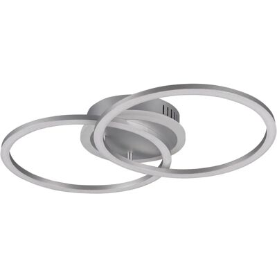 Trio Lighting Venida Moderne 50cm LED Runde Halbschwenk-Deckenleuchte Titanium Trio Lighting Venida Moderne 50cm LED Runde Halbschwenk-Deckenleuchte Titanium