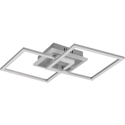 Reality Leuchten - Venida LED Decke 58cm Aluminium Doppelt quadratisch mit Dimmung Reality Leuchten - Venida LED Decke 58cm Aluminium Doppelt quadratisch mit Dimmung