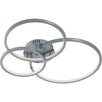 Luce a soffitto LED RGBW Trio Lighting Aaron - Lampada semi-incasso nichel Luce a soffitto LED RGBW Trio Lighting Aaron - Lampada semi-incasso nichel