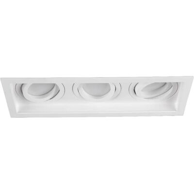 Foco empotrable rectangular triple Kenai - Iluminación moderna Foco empotrable rectangular triple Kenai - Iluminación moderna