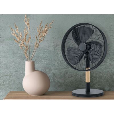Ventilatore da tavolo Reality Leuchten - 35cm Metallo Legno Ventilatore da tavolo Reality Leuchten - 35cm Metallo Legno
