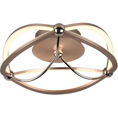 Trio Lighting Charivari Modern 20W LED Deckenleuchte Messing-matt Trio Lighting Charivari Modern 20W LED Deckenleuchte Messing-matt