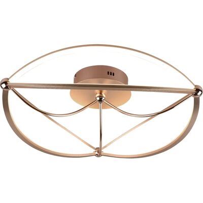 Lampe de plafond Trio Cuivre 42W - 3000K - Moderne - Publicité Lampe de plafond Trio Cuivre 42W - 3000K - Moderne - Publicité