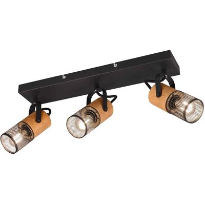 Trio Lighting Tosh Vintage 3 Lumière Plafond Spot - Spot Plafond Trio Lighting Tosh Vintage 3 Lumière Plafond Spot - Spot Plafond
