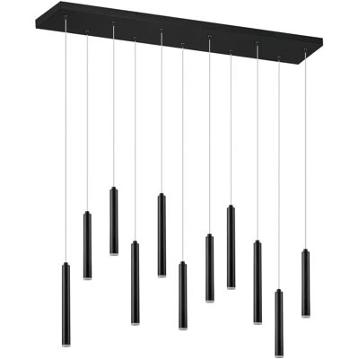 Trio Lighting Tubular 11-Licht Schwarzer Pendellampe - Deckenleuchte Trio Lighting Tubular 11-Licht Schwarzer Pendellampe - Deckenleuchte