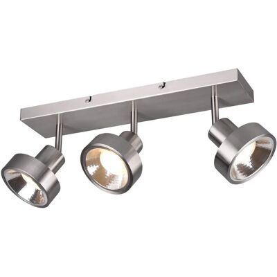 TRIO LEUCHTEN Leon Wandleuchte - Modernes Nickel 3-Flammig LED Deckenstrahler TRIO LEUCHTEN Leon Wandleuchte - Modernes Nickel 3-Flammig LED Deckenstrahler