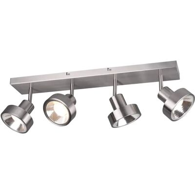 TRIO LEUCHTEN Leon Foco de Techo - 4 GU10 IP20 Níquel Modern TRIO LEUCHTEN Leon Foco de Techo - 4 GU10 IP20 Níquel Modern