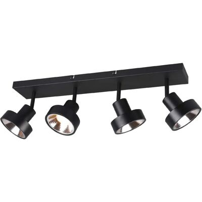 Trio Moderno de 4 Luces Techo - Foco de Techo Negro Trio Moderno de 4 Luces Techo - Foco de Techo Negro