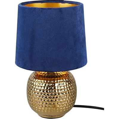 Lampe de table moderne Sophia de Trio Lighting - Bleu et Or Lampe de table moderne Sophia de Trio Lighting - Bleu et Or
