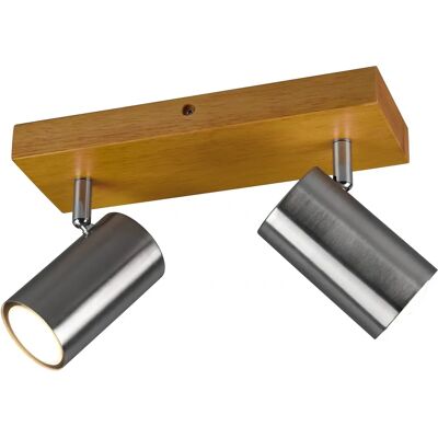 Trio Lighting Marley II Moderne Double Spot - Projecteur de plafond Trio Lighting Marley II Moderne Double Spot - Projecteur de plafond