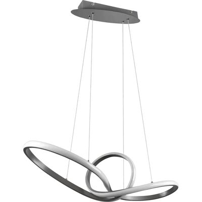 Trio Beleuchtung Sansa Moderne LED Pendellampe - Nickel Matt - 3000K Trio Beleuchtung Sansa Moderne LED Pendellampe - Nickel Matt - 3000K